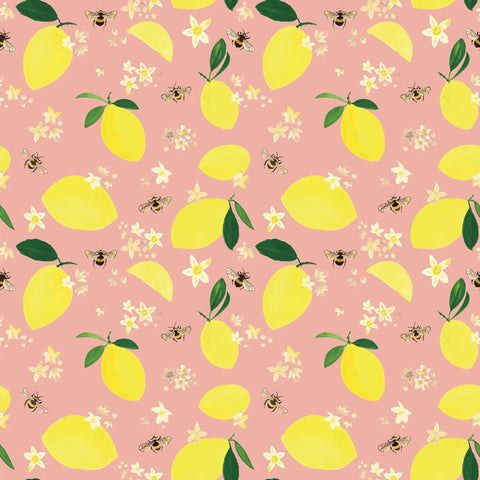 Lemons & Bees Sheet Wrap