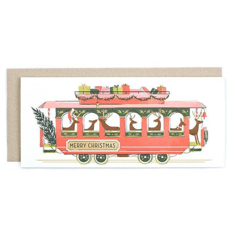 Christmas Trolley Single Card