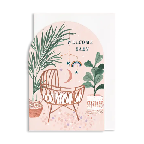 Welcome Baby Mobile Single Card