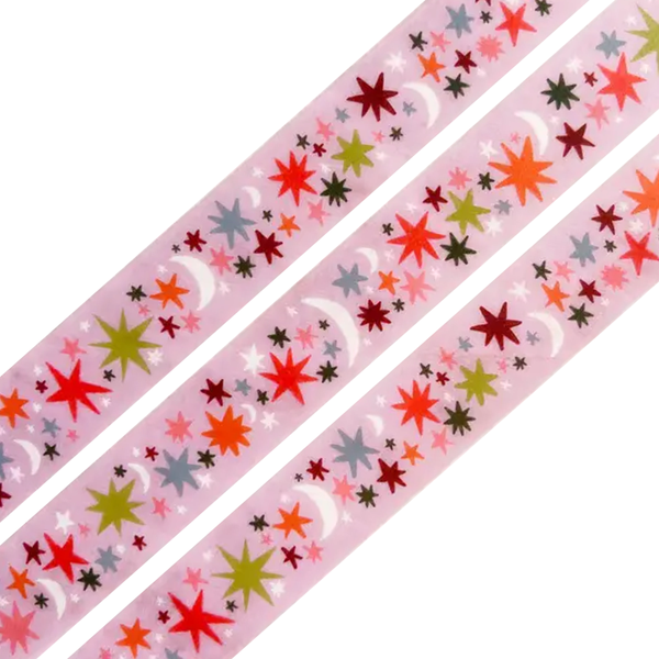 Lilac Wonky Stars Washi Tape